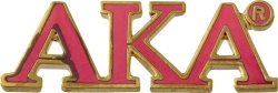 View Buying Options For The Alpha Kappa Alpha Classic 3-Letter Lapel Pin