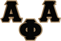 View Buying Options For The Alpha Phi Alpha Twill Letter Iron-On Patch Set