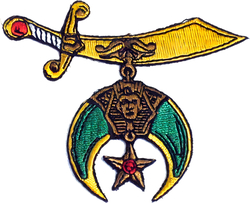View Product Detials For The Shriner Sword Symbol Cut-Out Iron-On Patch