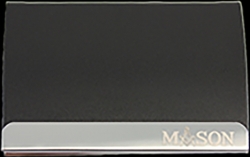View Buying Options For The Mason Stainless Steel Business Card Holder With Leather