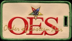 View Product Detials For The Order Of Eastern Star Symbol In Letters Luggage Tag