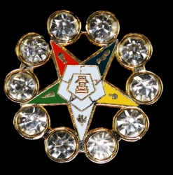 View Buying Options For The Order Of Eastern Star With Stones Lapel Pin