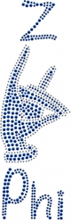 View Buying Options For The Zeta Phi Beta Hand Sign With Z Phi Studstone Heat Transfer