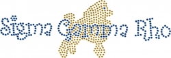View Buying Options For The Sigma Gamma Rho Script With Poodle Studstone Heat Transfer