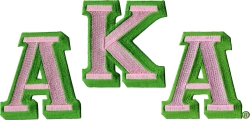 View Buying Options For The Alpha Kappa Alpha Large Letter Iron-On Patch Set