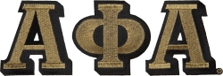 View Buying Options For The Alpha Phi Alpha Large Letter Iron-On Patch Set