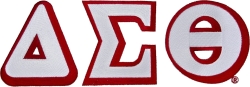 View Buying Options For The Delta Sigma Theta Large Letter Iron-On Patch Set