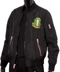 View Buying Options For The Alpha Kappa Alpha Satin Bomber Jacket