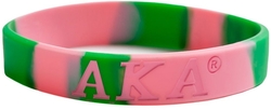 View Buying Options For The Alpha Kappa Alpha Tie-Dye Silicone Wristband [Pre-Pack]