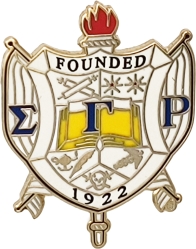 View Buying Options For The Sigma Gamma Rho Crest Lapel Pin