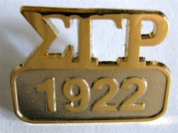 View Buying Options For The Sigma Gamma Rho 1922 Sandblasted Polished Lapel Pin