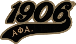 View Buying Options For The Alpha Phi Alpha 1906 Athletic Tail Twill Iron-On Patch
