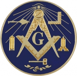 View Buying Options For The Mason Working Tools Round Lapel Pin