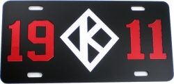 View Buying Options For The Kappa Alpha Psi 1911 K-Diamond Mirror License Plate