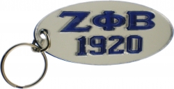 View Buying Options For The Zeta Phi Beta 1920 Oval Key Chain
