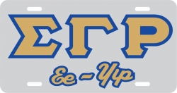 View Buying Options For The Sigma Gamma Rho Ee-Yip Outline Mirror License Plate