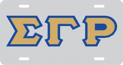 View Buying Options For The Sigma Gamma Rho Outline Mirror License Plate