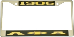 View Product Detials For The Alpha Phi Alpha 1906 Big Letter License Plate Frame