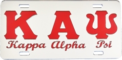 View Buying Options For The Kappa Alpha Psi Script Mirror License Plate