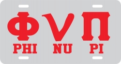 View Buying Options For The Kappa Alpha Psi Phi Nu Pi Script Mirror License Plate
