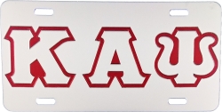 View Buying Options For The Kappa Alpha Psi Outline Mirror License Plate