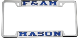 View Buying Options For The F&AM Mason License Plate Frame