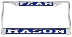 View Buying Options For The F&AM Mason License Plate Frame
