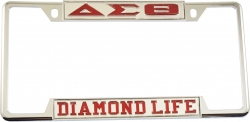 View Buying Options For The Delta Sigma Theta Diamond Life License Plate Frame
