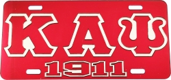 View Buying Options For The Kappa Alpha Psi 1911 Outline Mirror License Plate