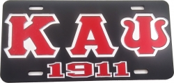View Buying Options For The Kappa Alpha Psi 1911 Outline Mirror License Plate