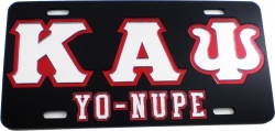 View Buying Options For The Kappa Alpha Psi Yo-Nupe Outline Mirror License Plate