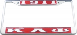 View Product Detials For The Kappa Alpha Psi 1911 Big Letter License Plate Frame