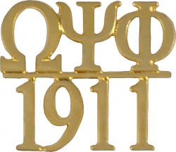 View Buying Options For The Omega Psi Phi 1911 Chapter Bar Lapel Pin