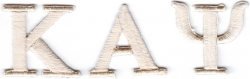 View Buying Options For The Kappa Alpha Psi Small Letters Iron-On Patch Set
