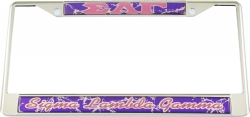 View Buying Options For The Sigma Lambda Gamma Domed License Plate Frame
