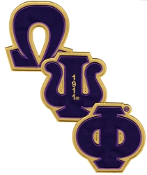 View Buying Options For The Omega Psi Phi Diagonal Connected Twill Iron-On Patch