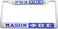 View Buying Options For The Mason - PHA + Phi Beta Sigma Split License Plate Frame