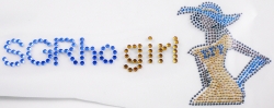 View Buying Options For The Sigma Gamma Rho Girl Stones & Studs Heat Transfer