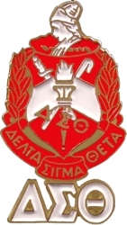 View Buying Options For The Delta Sigma Theta Crest with Letters Lapel Pin