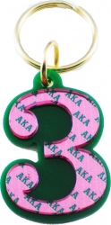View Buying Options For The Alpha Kappa Alpha Color Mirror Line #3 Keychain