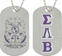 View Buying Options For The Sigma Lambda Beta Double Sided Dog Tag