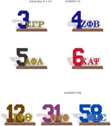 View Buying Options For The Delta Sigma Theta Acrylic Desktop Line #74 With Wooden Base