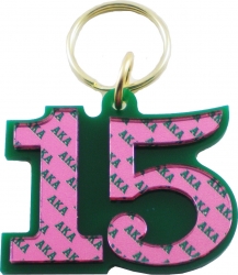 View Buying Options For The Alpha Kappa Alpha Color Mirror Line #15 Keychain