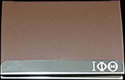 View Buying Options For The Iota Phi Theta Stainless Steel Business Card Holder With Leather