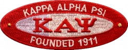 View Buying Options For The Kappa Alpha Psi Founded 1911 Oval Iron-On Patch