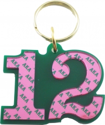 View Buying Options For The Alpha Kappa Alpha Color Mirror Line #12 Keychain