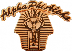 View Product Detials For The Alpha Phi Alpha Sphinx Head Rocker Lapel Pin