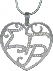 View Buying Options For The Sigma Gamma Rho Crystal Filigree Heart Necklace