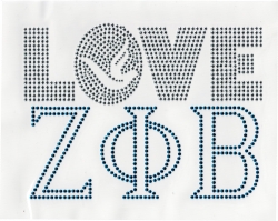 View Buying Options For The Zeta Phi Beta Love Heat Transfer