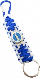 View Buying Options For The Zeta Phi Beta Paracord Woven Key Chain With Carabiner